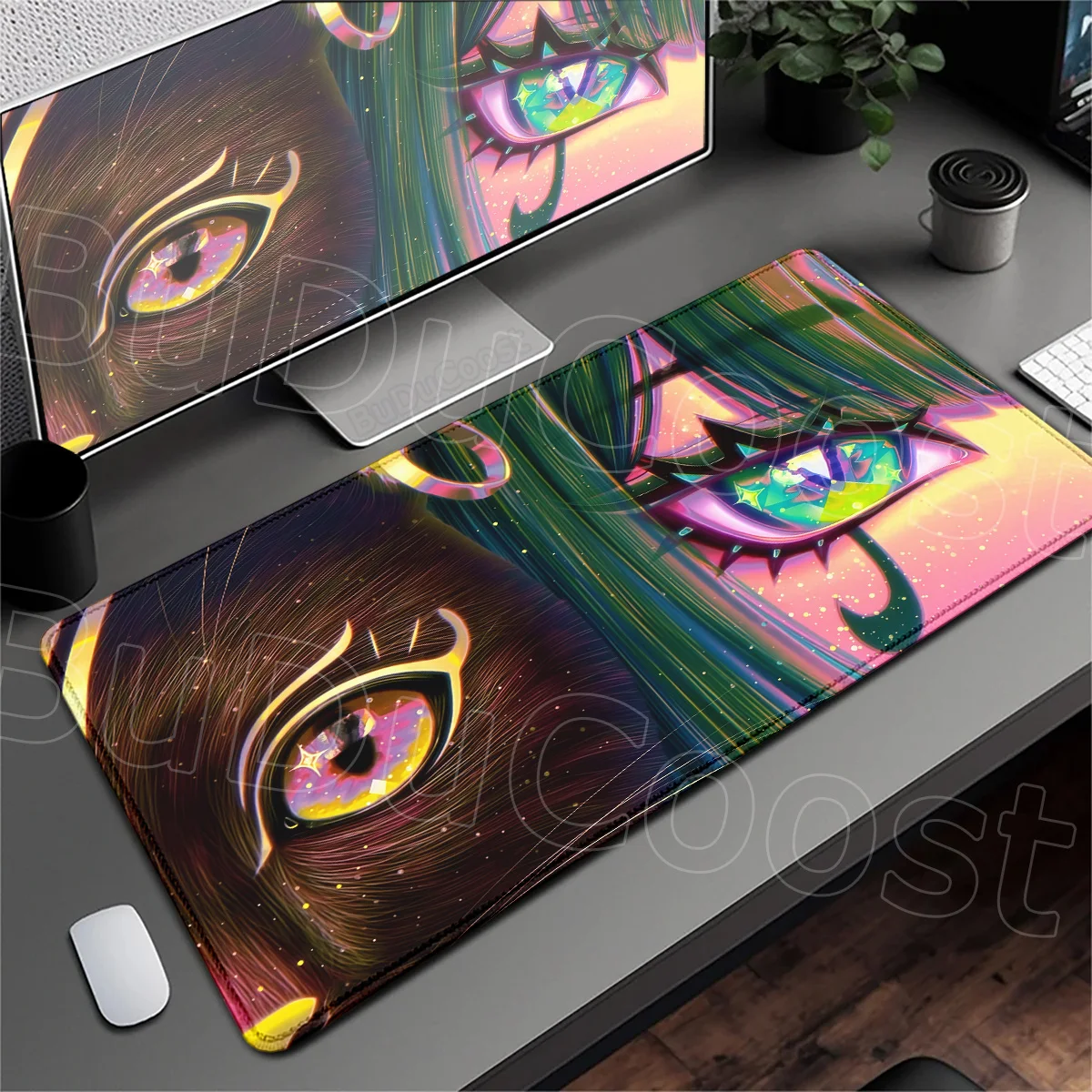 HD Printing Rubber Notebook Keyboard Desk Protector Mat New Wallpaper Nefer Genshin Impact Mousepad Anime Kawaii Girl Mouse Mats