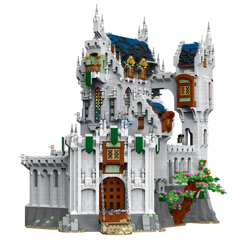 Medieval Castle Model Building Blocks MOC 033010 Limited Edition Modular Large Architecture Bricks Gift Ideas Toy Kids Aldult