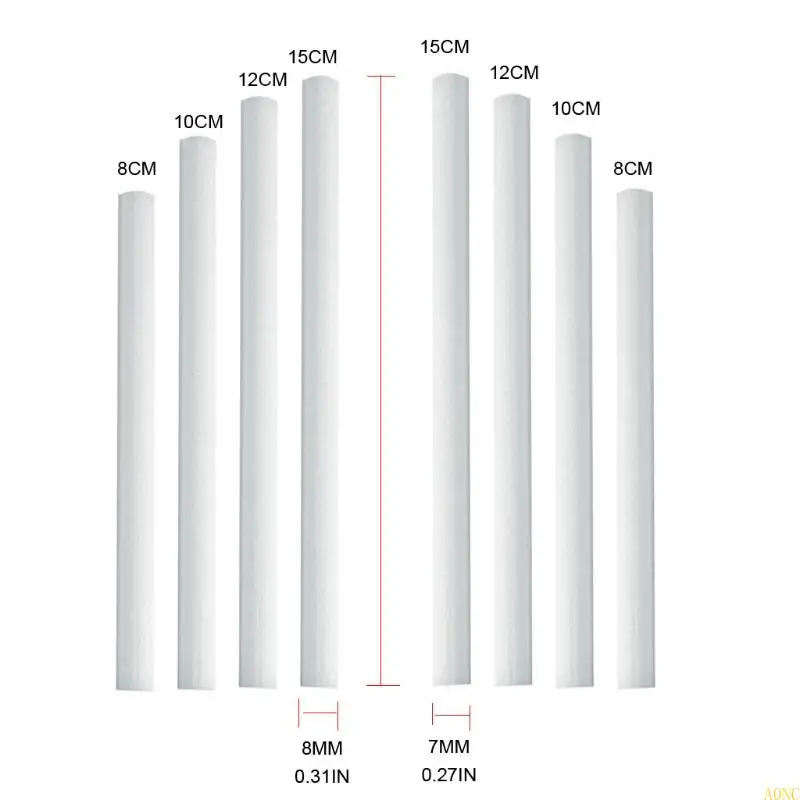 A0NC 50PCS Увлажнительные палочки хлопковые фильтры заполните палочки фильтры.