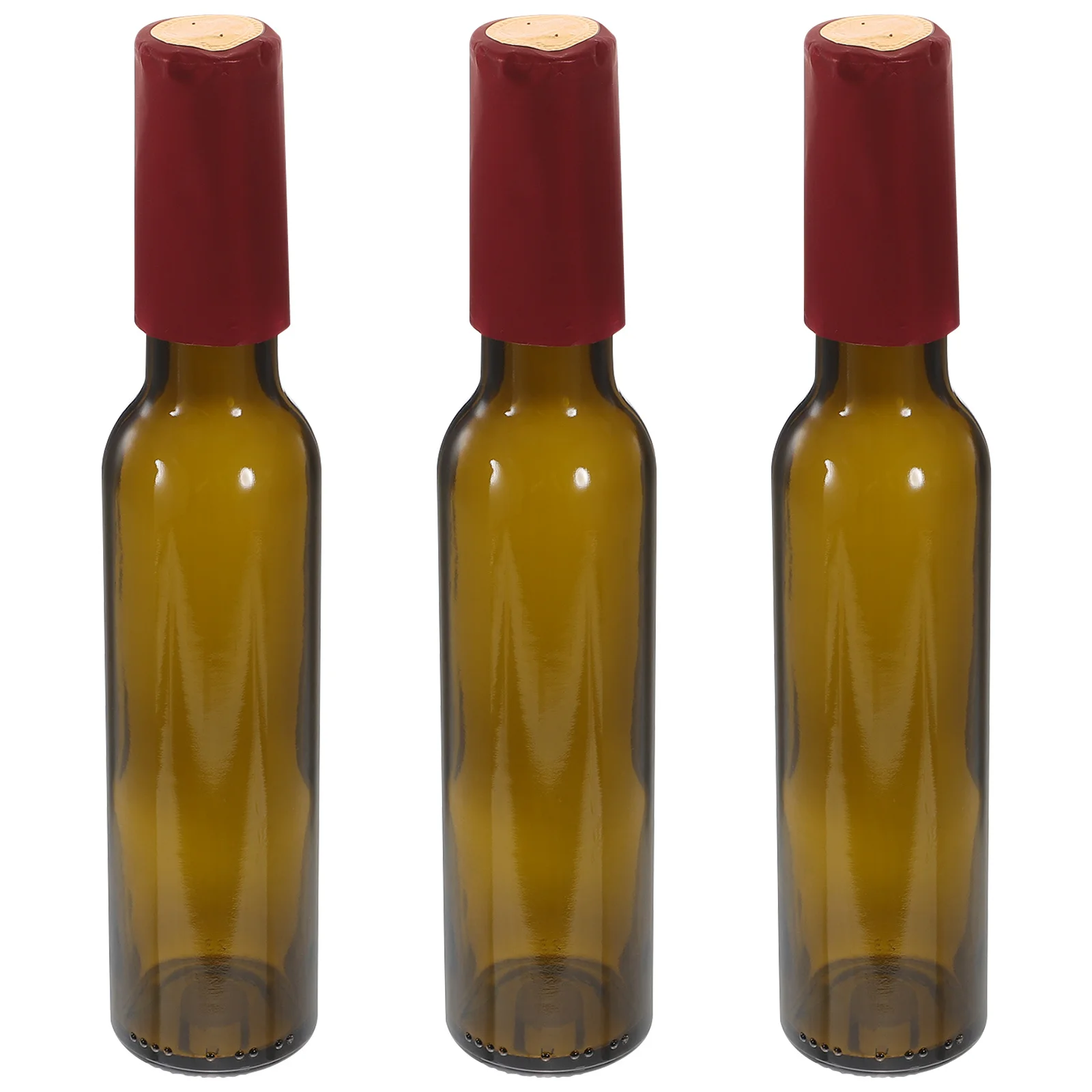 

3Pcs Empty Glass Wine Bottles Red Wine Bottle Craft Decor for DIY Home Bar Juice Container Flower Vase Multifunctional Reusable