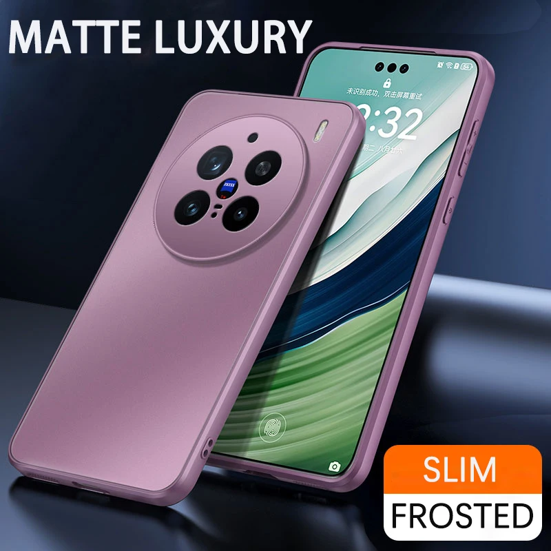 Airbag Super Schutz Hart Acryl AG Matte Rückseite Für VIVO X300 X200S X100S X100 X200 Pro Mini Ultra Frosted Telefon Fall
