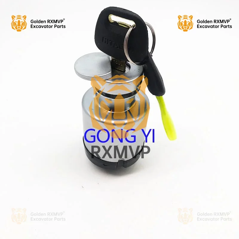 For Hitachi ZAX EX 60 EX200-2-3-5 Excavator Ignition Start Switch Key Igniter Electric Door Lock Excavator Accessories