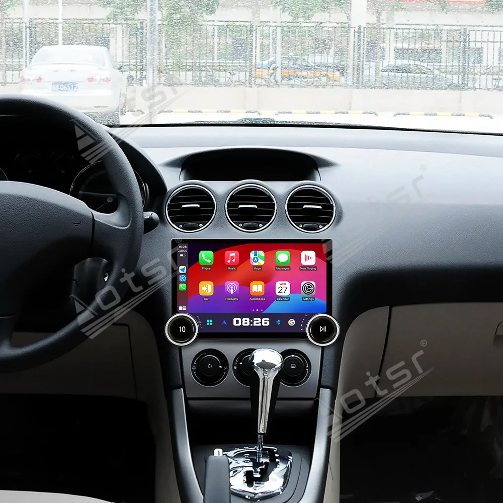 11.5 Inch Dual Knob Car Radio For Peugeot 408 2010-2013 Android Multimedia Player Touch Screen GPS Navigation CarPlay DSP Stereo