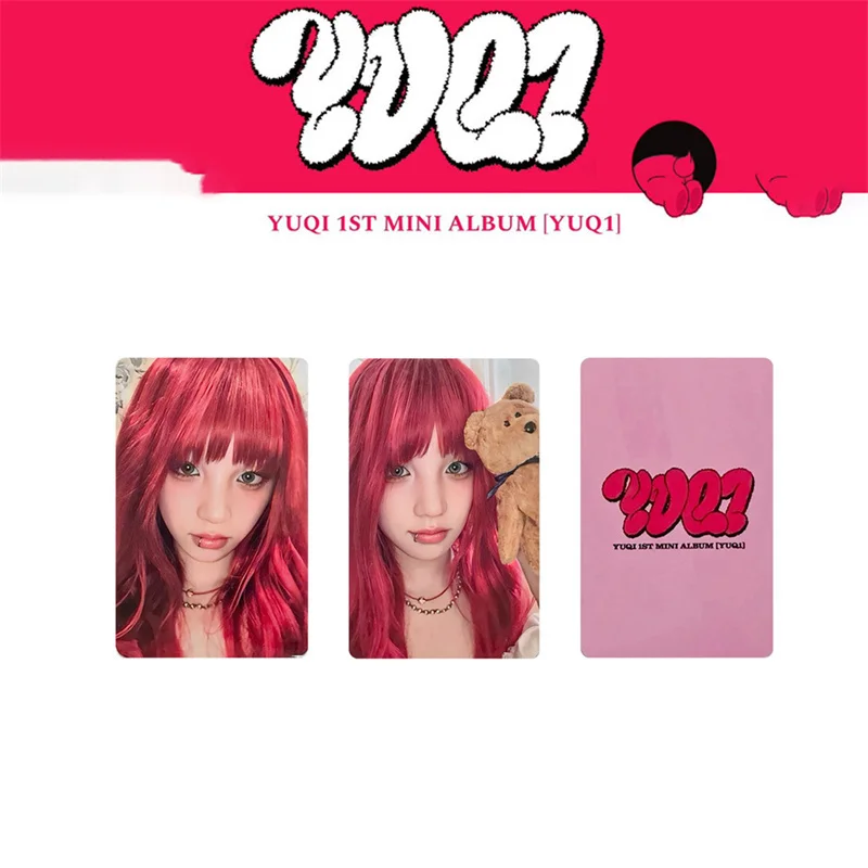 1pc 2pc 3pcs/set KPOP Gidle Song Yuqi Album 1st Mini Album YUQ1 Support Small CardLOMO Card K4 Special EVENT Postcard Photo Card