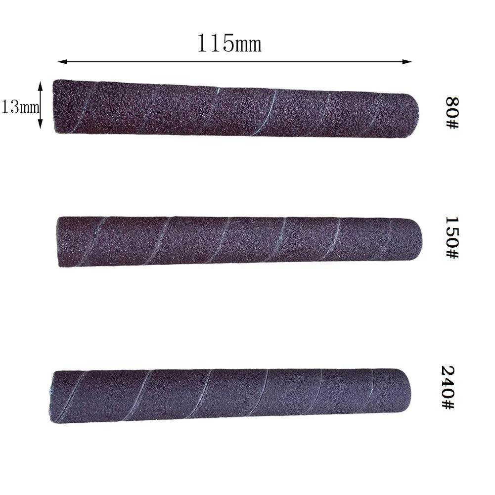 1 pz 4.5 pollici levigatura tamburo manicotti carta abrasiva tamburo strumenti di lucidatura 80/150/240 # per strumento rotante levigatrice orbitale casuale