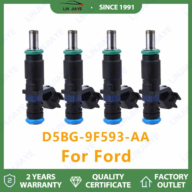1/4 peças bico injetores de combustível do motor para Ford Expedition 5.4L V8 2005 PA66GF35 D5BG-AA-9F593 D5BG-9F593-AA E352J04995 D5BG-AA