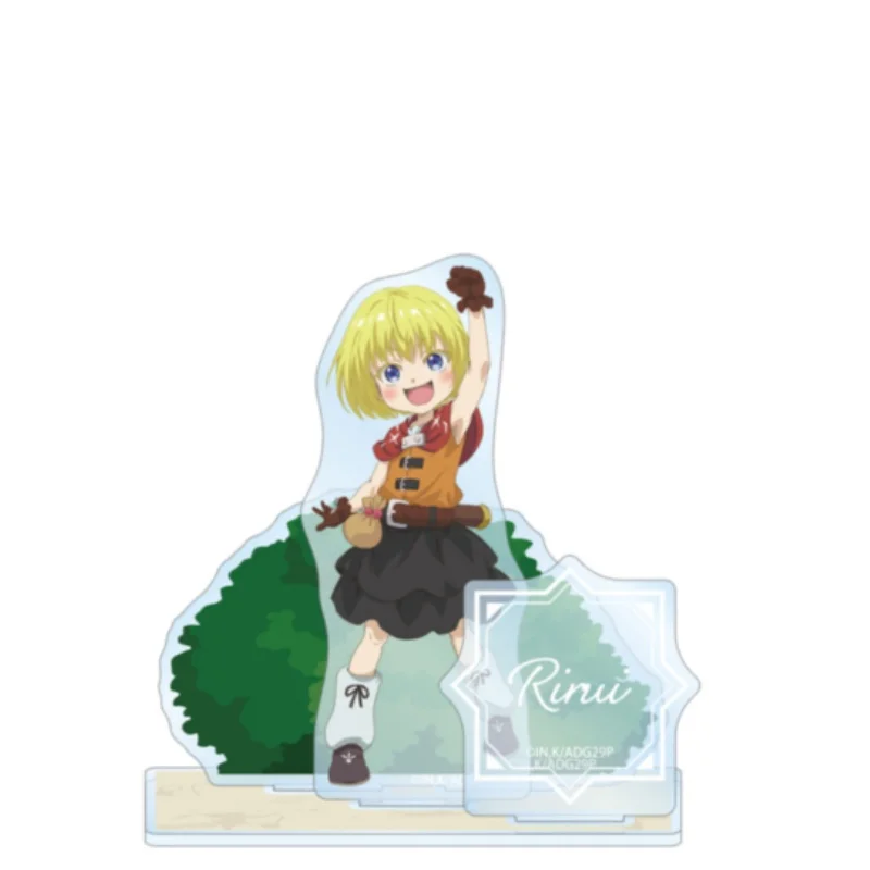 Anime An Adventurer's Daily Grind at Age 29 Hajime Rirui Doragon Q-style Human-shaped Acrylic Stand Model Plate Keychains