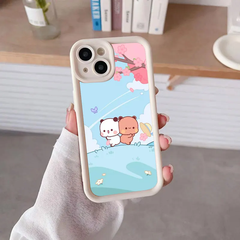 Cute BUBU  DUDU Soft Silicone Phone Case For Apple iPhone 12 13 Mini 11 14 15 16 Pro Max 7 8 Plus