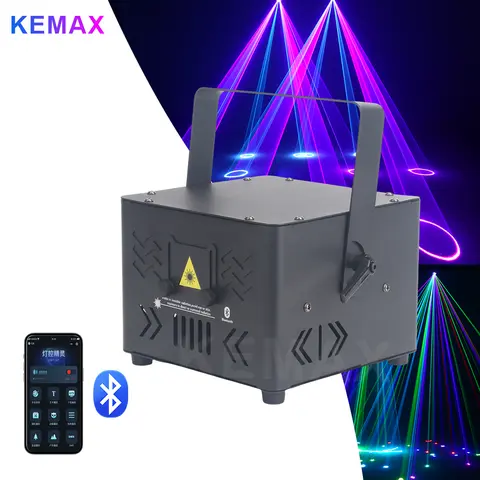 Colorful 3W 5W Wireless Laser Cube Bluetooth APP Control Animation Lazer Projector DMX DJ Party Lights Stage Scanner Show