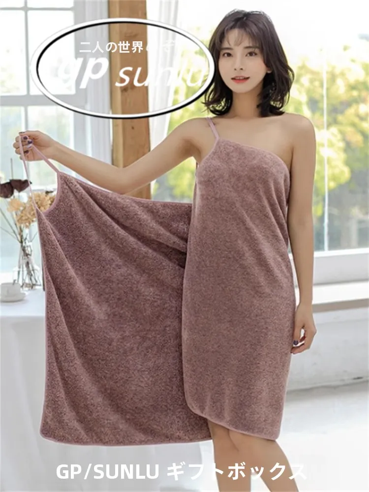 peignoir-sexy-en-polaire-corail-epais-pour-femme-serviette-de-bain-absorbante-serviette-de-plage-courte-style-princesse-vetements-d'interieur