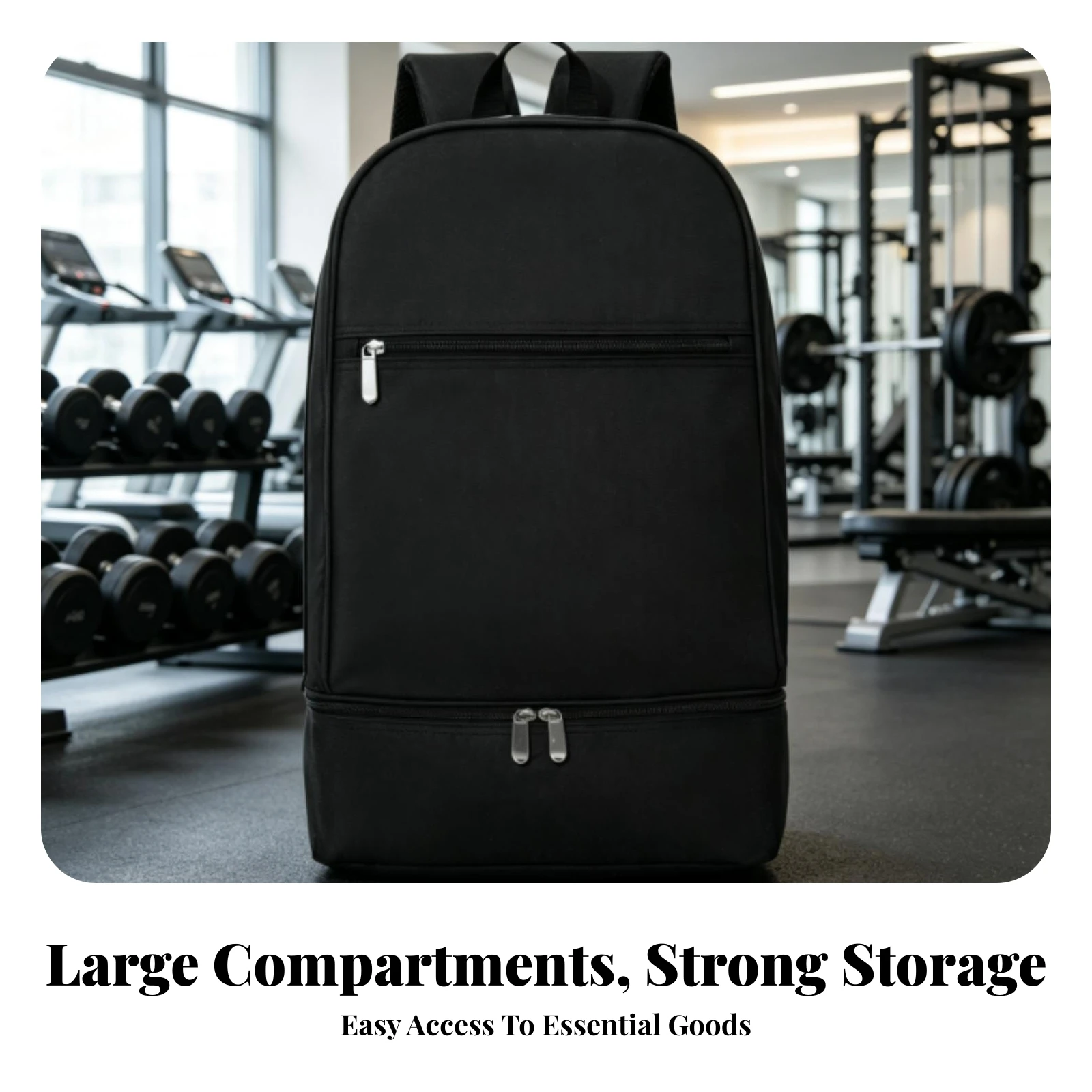 スポーツバックパック-ボトムコンパートメント-ジムバックパック-キャリーバッグ-スポーツ用マット仕上げ