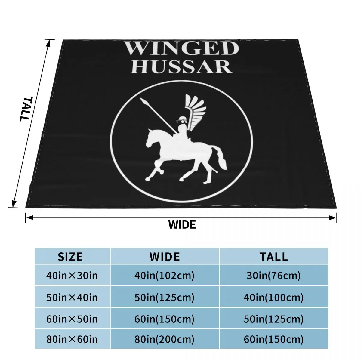 Winged Hussar Elite Cavalry Throw Blanket Sofa Blanket Blanket For Decorative Sofa