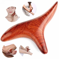 Wood Trigger Point Massage Gua Sha Tool Professional Lymphatic Drainage Tools Wood Therapy Massage Tools for Back Leg Hand Face