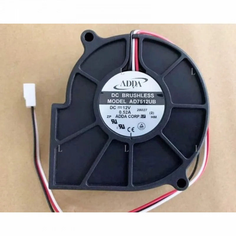 

L for ADDA AD7512UB DC12V 0.52A cooling fan 75x75x30mm 3-wire