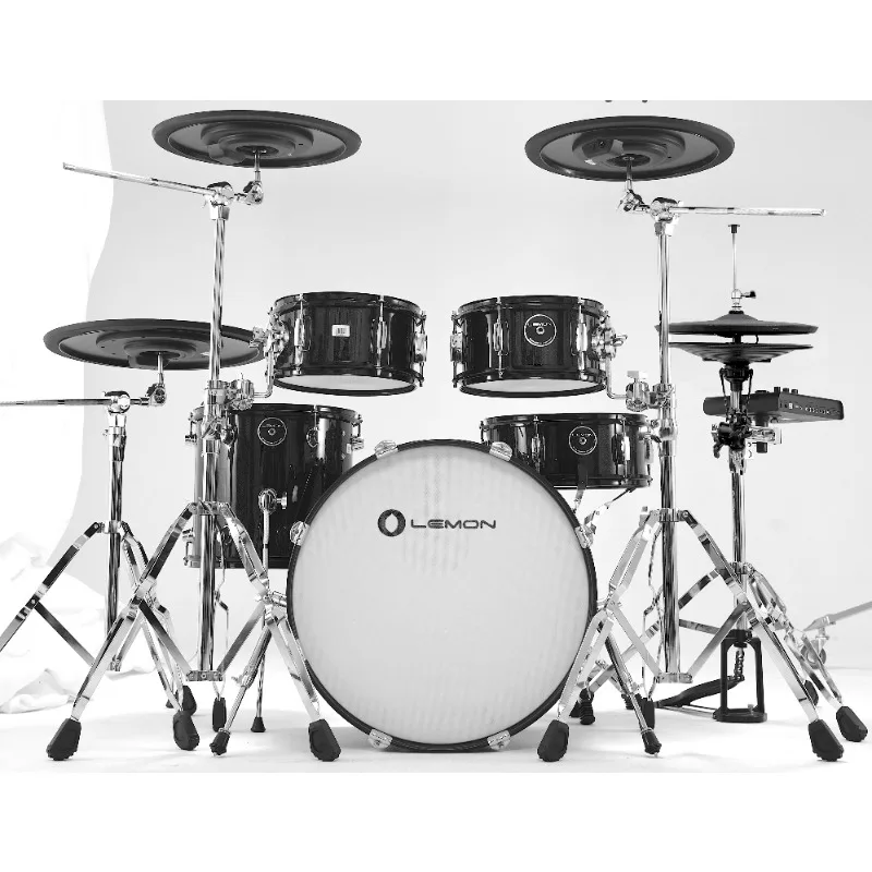 

*Lemon Drum T950 9 Piece Mesh Head Electronic Drum Set Electric Drum Kit