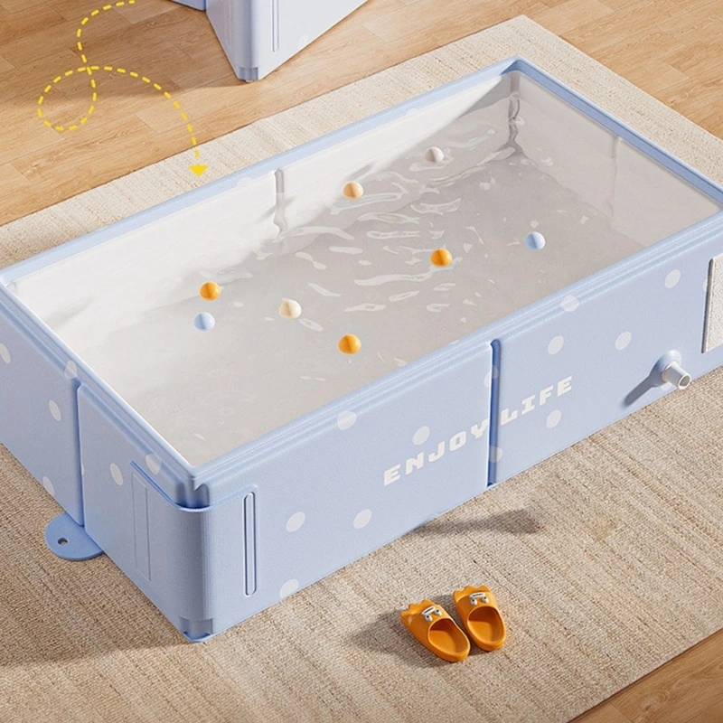 Inflatable Infant Bathtub with Drainage Hole Toddlers Kids Tub for Shower Foldable Portable Bathtub Travel Shower Basin 15UB