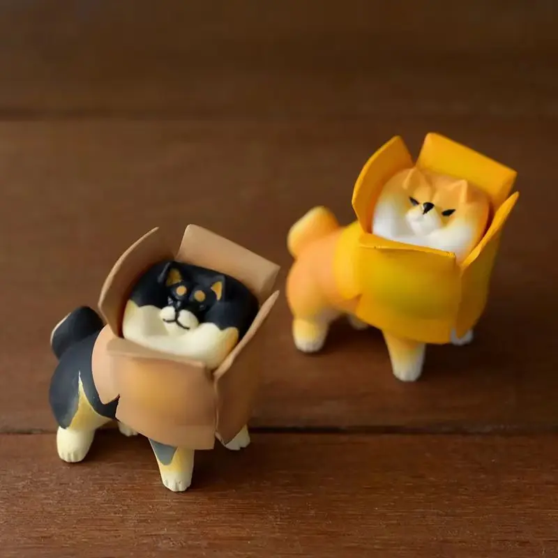

New Dog Firewood Blind Box Dog Unwilling To Go Home Corgi Bomei Action Figure Cute Desktop Decoration Kids Toys Festival Gift