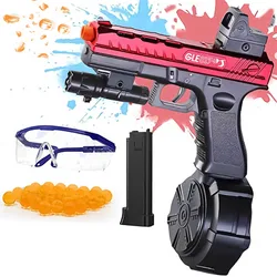 Pistolet électrique Bl84pour enfants et adultes, odorà balles éclaboussées, 10000 munitions, jouets Tiktok, cadeaux de livraison directe