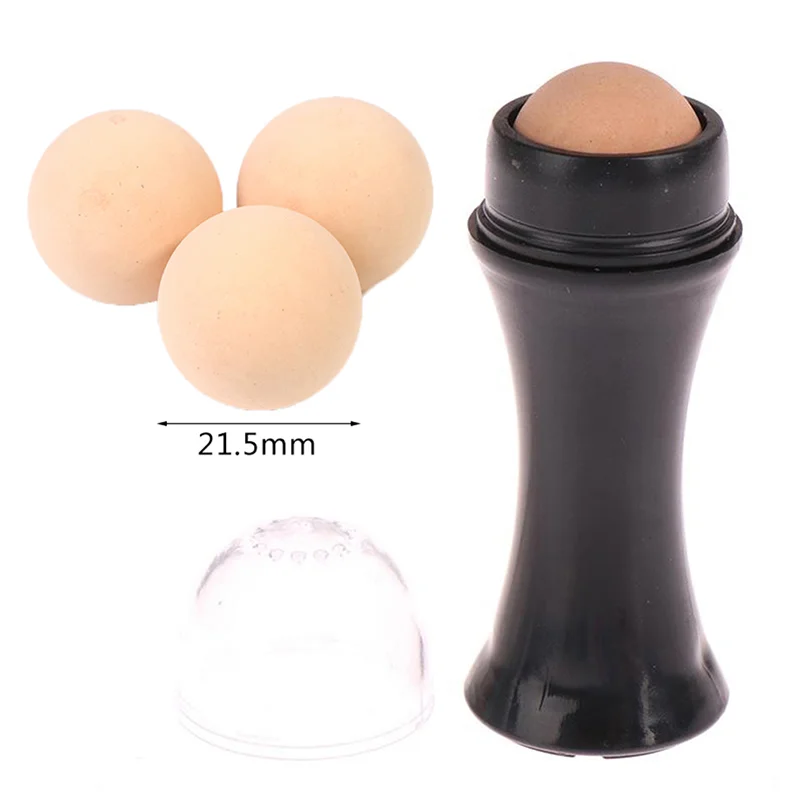 For Removing Facial Grease Hot Face Oil Absorbing Oil Removing Tool Volcanic Stone Oil Absorbing Roller Ball Rolling Rod 