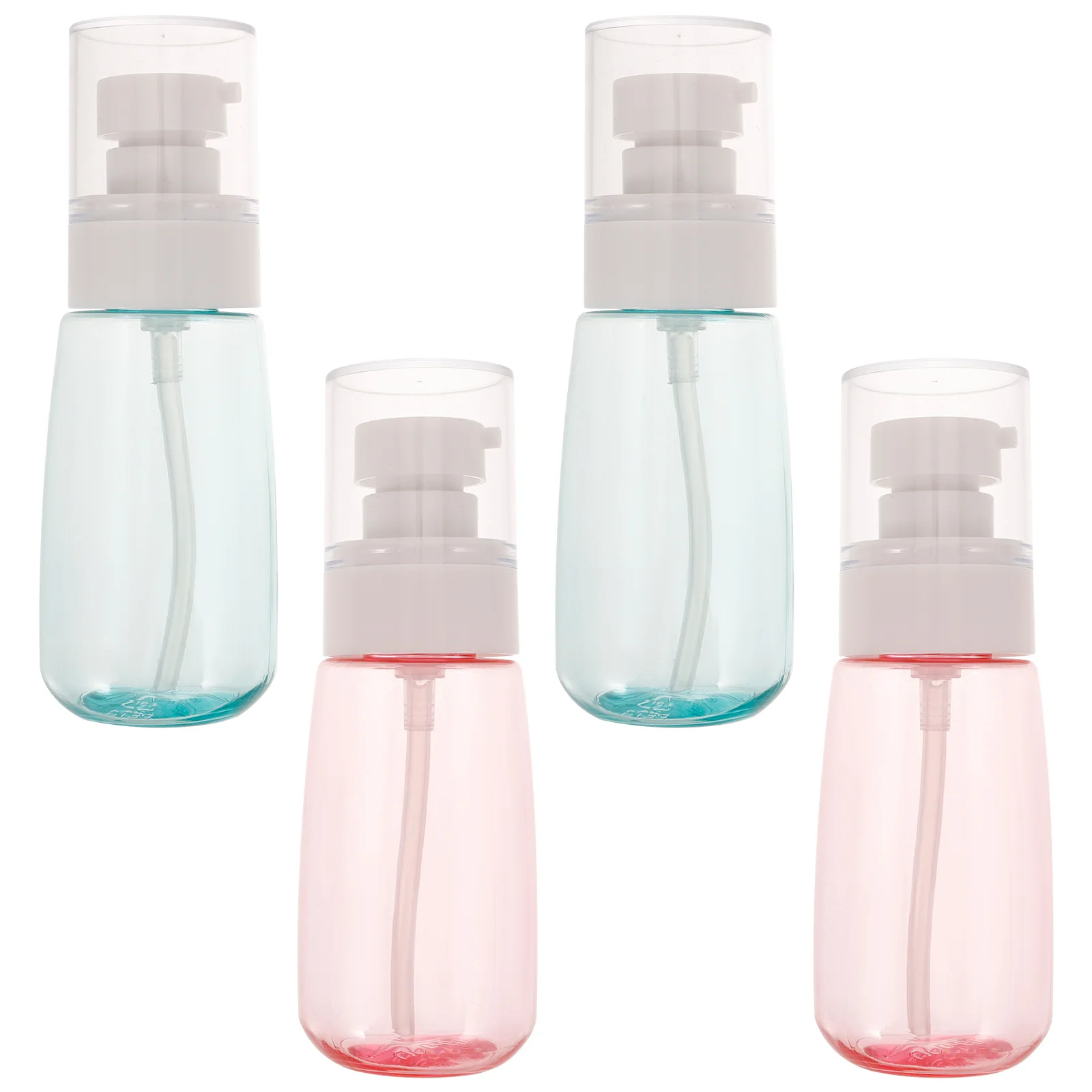 4 قطعة زجاجات السفر فارغة 60 مللي صغيرة مانعة للتسرب المحمولة شامبو غسول الحاويات السفر استخدام تخزين غسول الحاويات #2