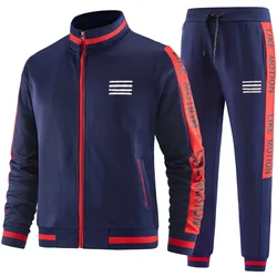 Men's 80S Track Suits Sets Vintage Hip Hop Long Sleeve Full-Zip Sweatsuit Active Jackets Pants 2 Piece Outfits Halloween Party