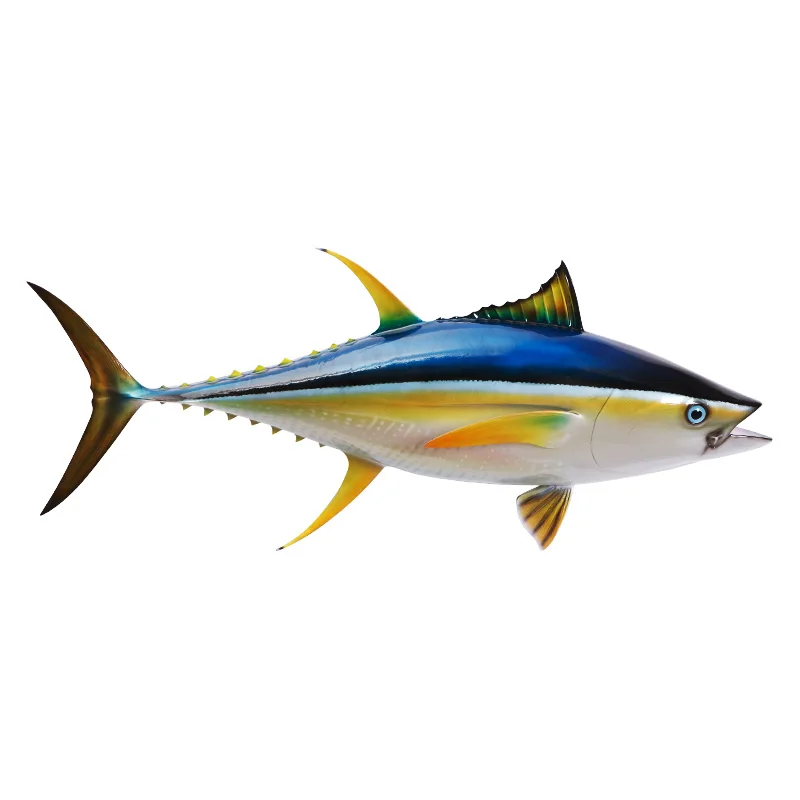 =Dyt46r Yellowfin Tuna Fiberglass Taxidermy Home Panel Exterior Decorative 3d Fish Wall Hanging