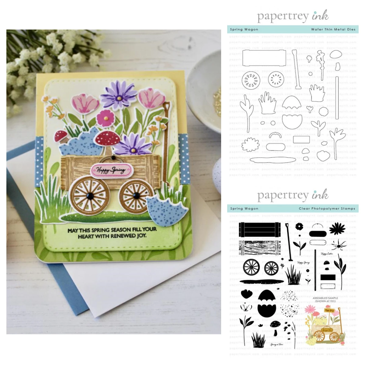 

Metal Cutting Dies Stencils for DIY Scrapbooking Album Spring Wagon Stamps Paper Card Embossing New Die Cut Template Decor