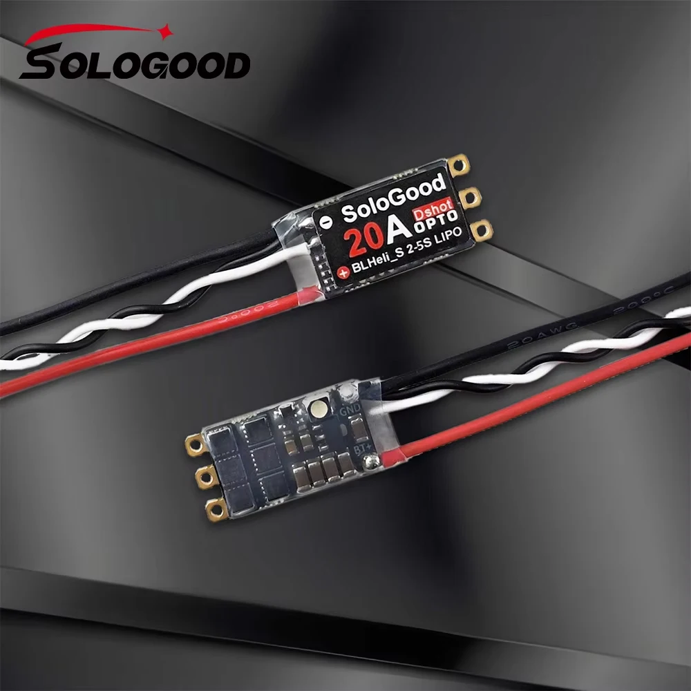 SoloGood BLHeli_S 20A ESC DSHOT 20A ESC BLHeli_S Speed Controller 2-5S for FPV Raing Drone
