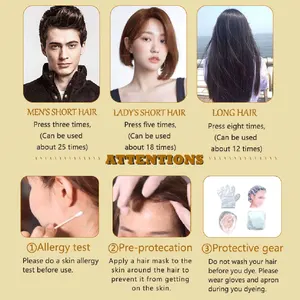 DIY Haarfarbe Shampoo, 3 in 1, Schwarz, Dach, Weiß, Flora, Fast, Dye, Creme, Styling, Weiß, 500 ml 12 Hauptverkäufe Shampoo an färbende Haare - №10