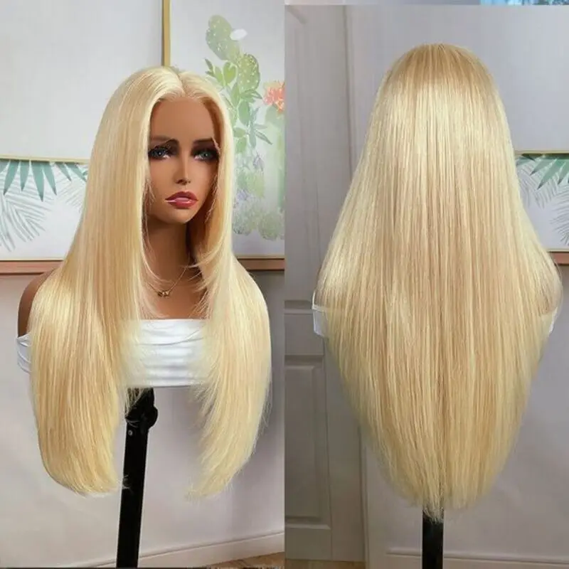 30 Inch Straight Blonde 613 Hd Lace Frontal Wig 13x6 Transparent Human Hair Wigs For Women 13x4 Lace Frontal Colored Wig image 2