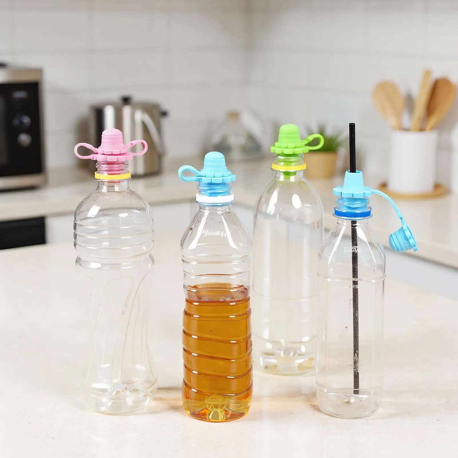 Water Bottle Sippy Top Spout Spill-proof Silicone Bottles Top Spout For Kid Protects Kids Mouth 5 Pieces Leakproof Drink