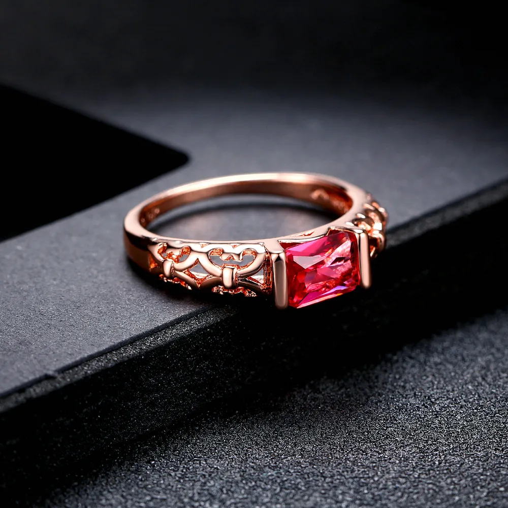 Simple Lady Style Rose Gold Color Fashion Ring Austrian Crystals Full Sizes Top Quality ZYR367 ZYR368 ZYR369