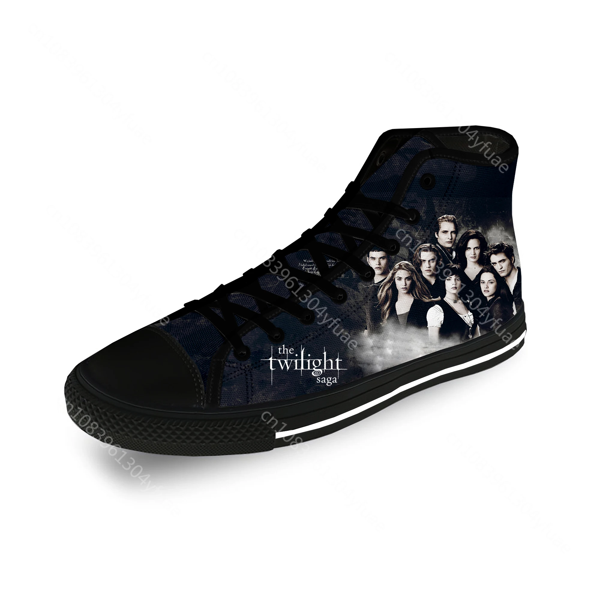 Twilight Saga Movie Vampire Casual Funny Cloth 3D Print High Top Canvas Fashion Shoes Men Women Lightweight Breathable Sneakers