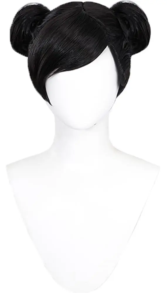 Chun-Li Cosplay Wig Heat Resistant Synthetic Hair Role Play Halloween Christmas Costume Party Wigs Cosplay