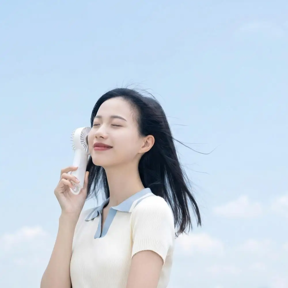 New Arrival Portable Handheld Mini Fan USB Charging Rechargeable 3-Speed Cooling Fan for Household & Outdoor Use view 4