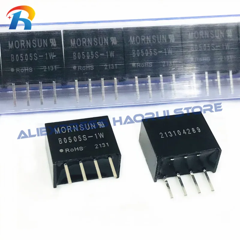 100Pcs New B0505S 1W Power Module B0505S-1W B0505S-1WR2 B0505S-1WR3 SIP-4 DC-DC 5V turn 5V Isolated power module