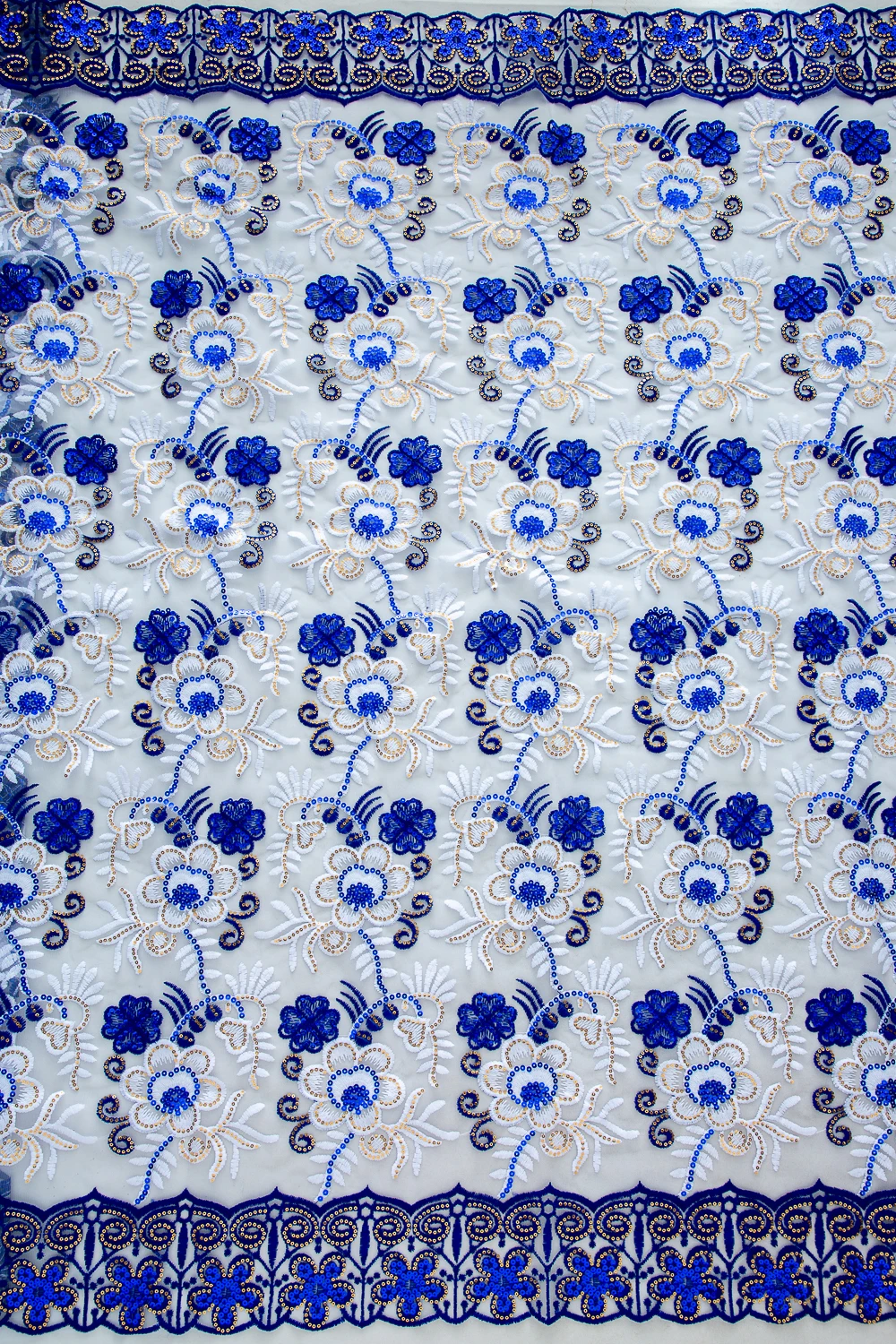 2025 African Lace Fabric Brazil Mesh Lace Fabric High Quality French Tulle Lace Fabric Flower for Wedding Party Dress 5yards4480