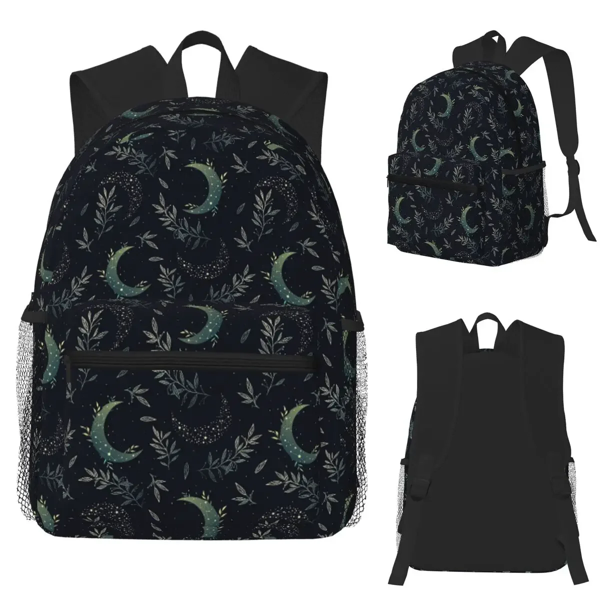

Moonlit Garden Classical Student Backpack School Bag Hiking Travel Daypack for Boys Girls Fashion Bookbag Shoulder Bags