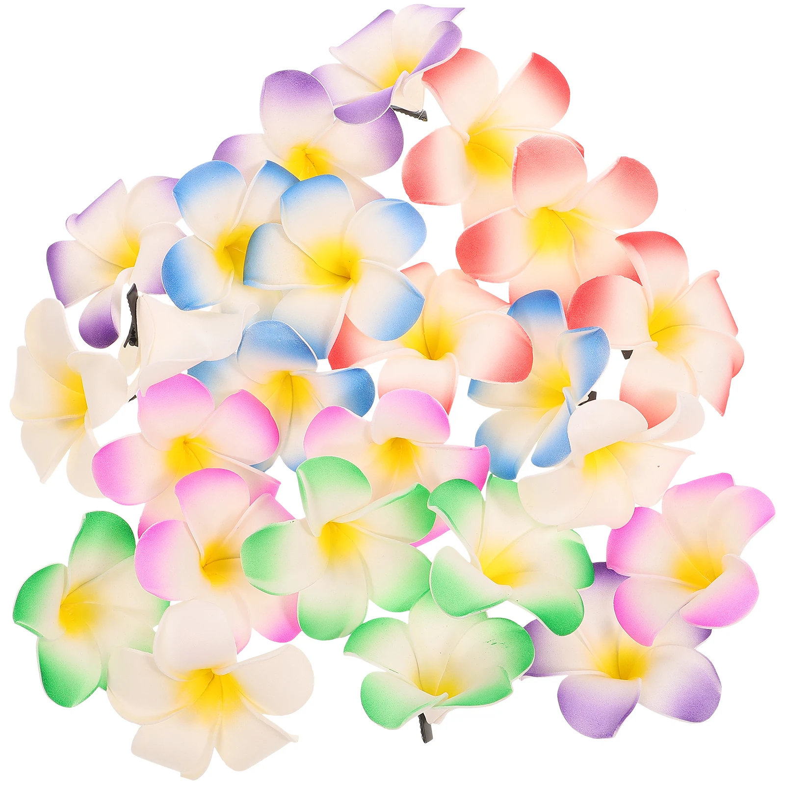 

24 pcs Pcs Frangipani Barrettes Exquisite Hair Clips Sweet Delicate Decorations Attractive Bridal Accessories Charming Wedding