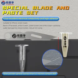 Nano Conductive Silver Paste Special Blade Set Used For Repairing Yellow Green White Screen Circuits Caused Water Ingress