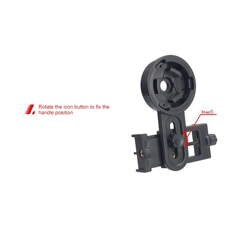 Accesorios para telescopio de binoculares, adaptador de conector, Clip compatible con soporte para teléfono móvil para observación de soporte Binocular