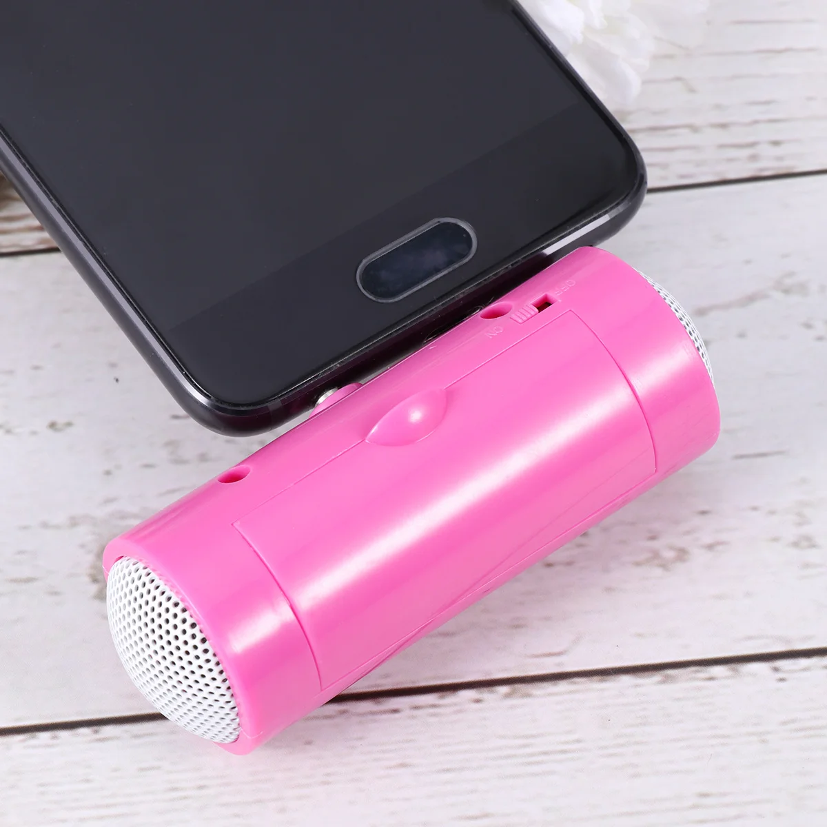 

Mini Portable Stereo Speaker Phone Tablet 3.5Mm Audio Jack Lightweight Compact Design Compatible With Smartphones Mp3 Pink Mini