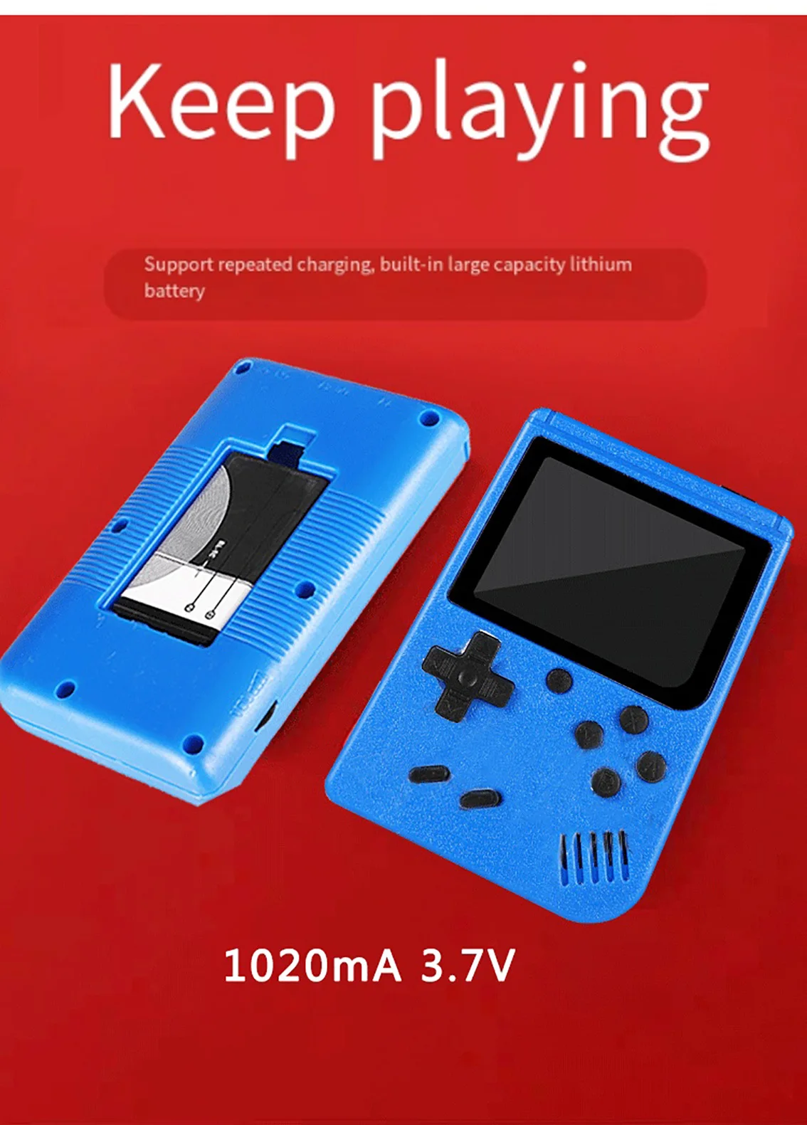 Video Game Console 3.0 Inch LCD Retro Portable Mini Game Player Built-in 400 games AV Handheld Game Console For Kids Gift