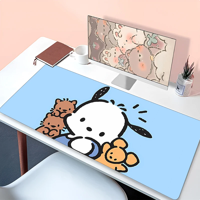 

Kawaii Mouse pad P-pochacco Professional E-sports gamers speed pc Gaming Rubber keyboard notbook desk mat XL mousepad 800X300