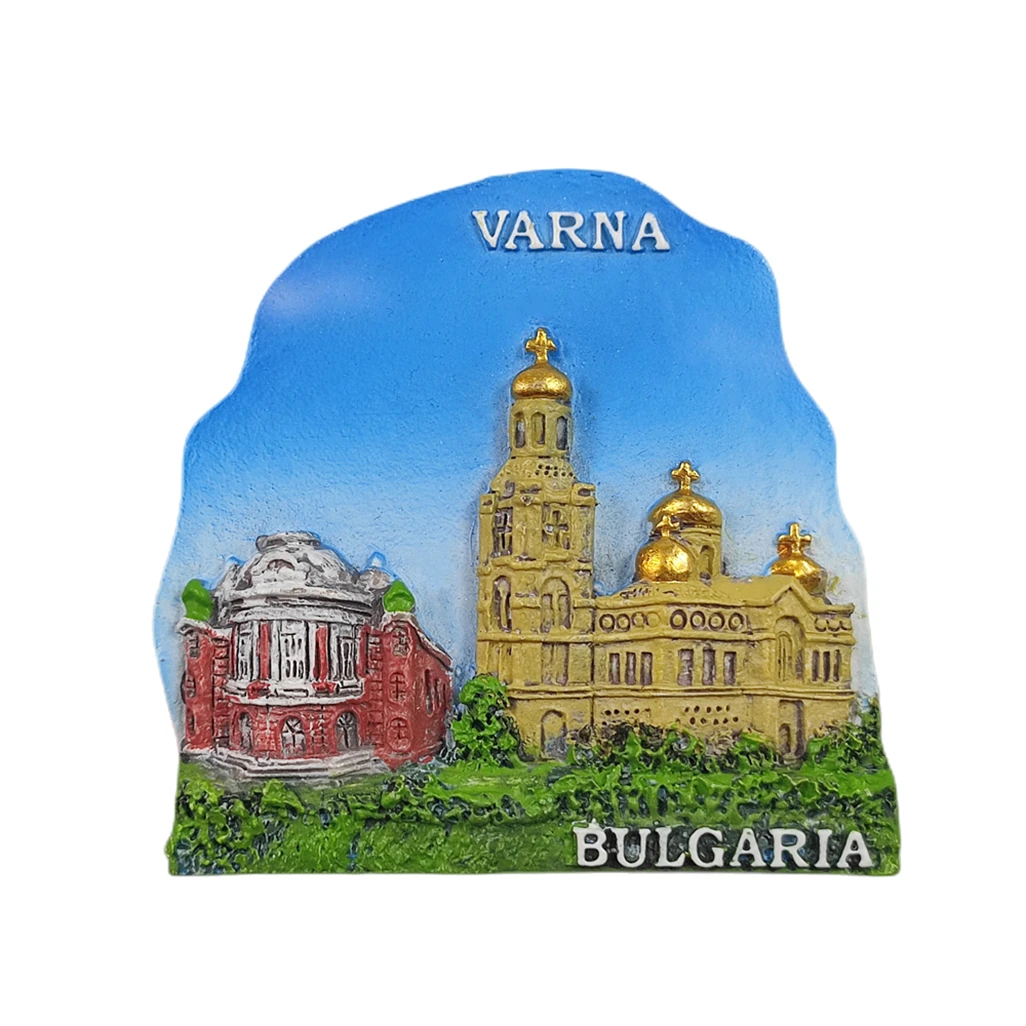 Varna Bulgaria 3D Fridge Magnet Souvenir Gift,Resin Handmade Varna Refrigerator Magnet Home & Kitchen Decoration Collection