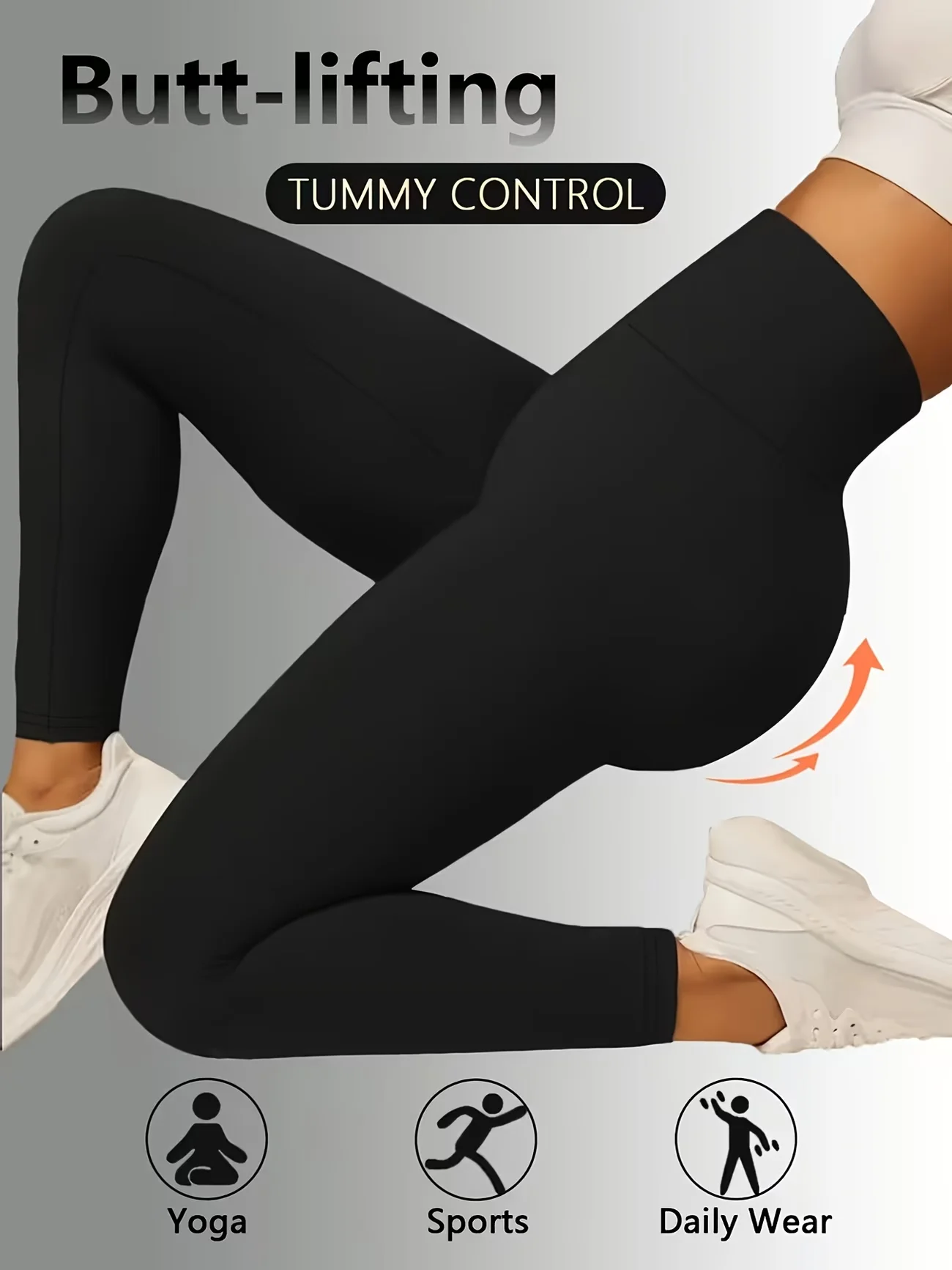 High Waist Yoga Sports Leggings Seam Detail Quick Dry Athletic Pants Stretch Breathable For Gym Running Pilates All Seasons Wear