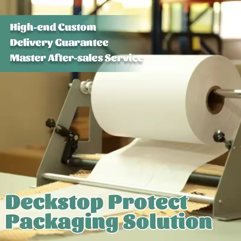 2024 New Eco-friendly Packaging Solution Kraft Cushion Wrapping Honeycomb Paper Dispenser