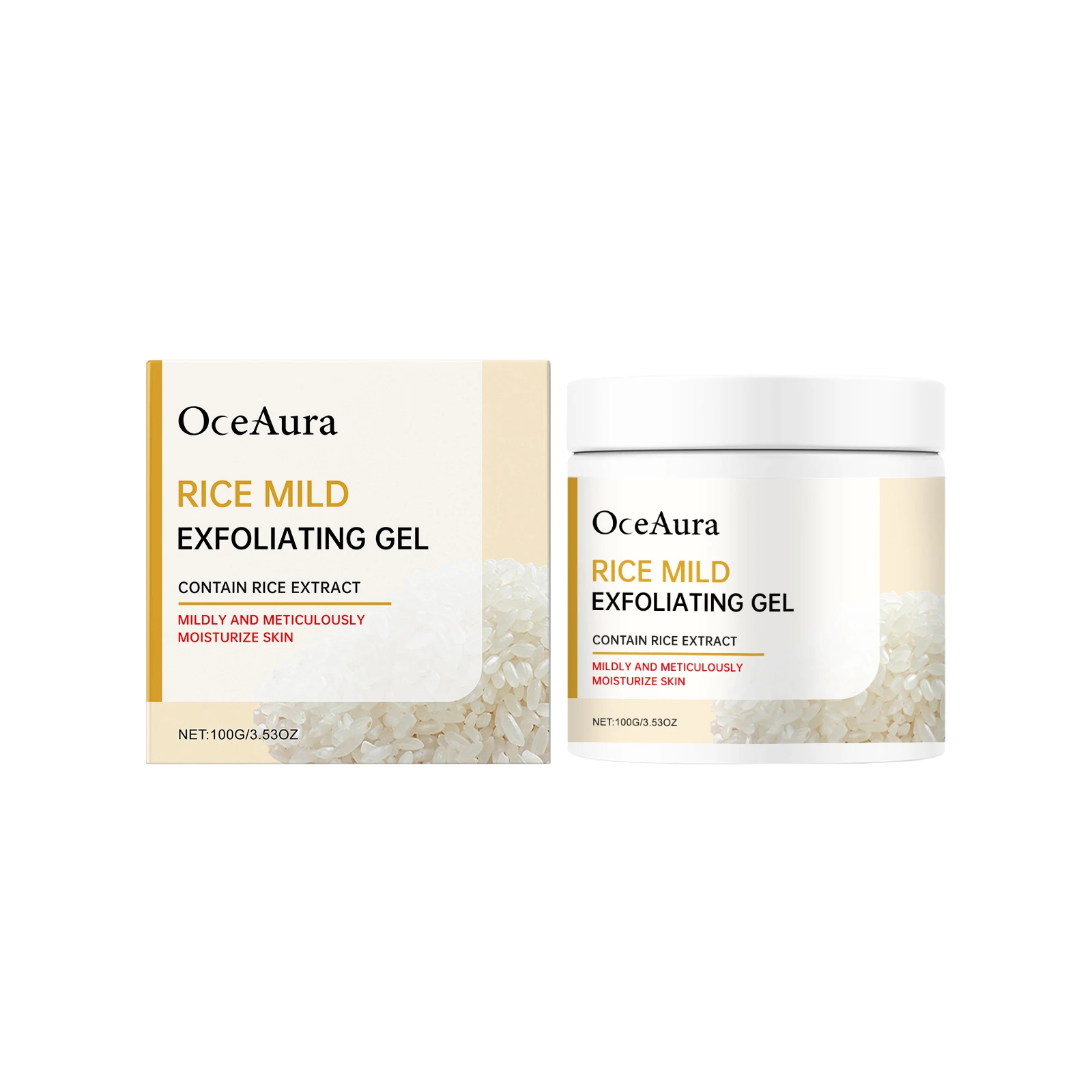 

Rice Mild Exfoliating Gel Moisturizing Peel-off Gel for Smooth Skin - Removes Dead Cells & Unclogs Pores