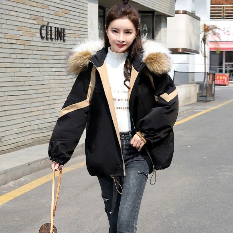 2023 New Female Thick Warm Parkas Women Cotton Coat Winter Jacket Mid Length Version Outwear Fashion Relaxation Hooded Outcoat