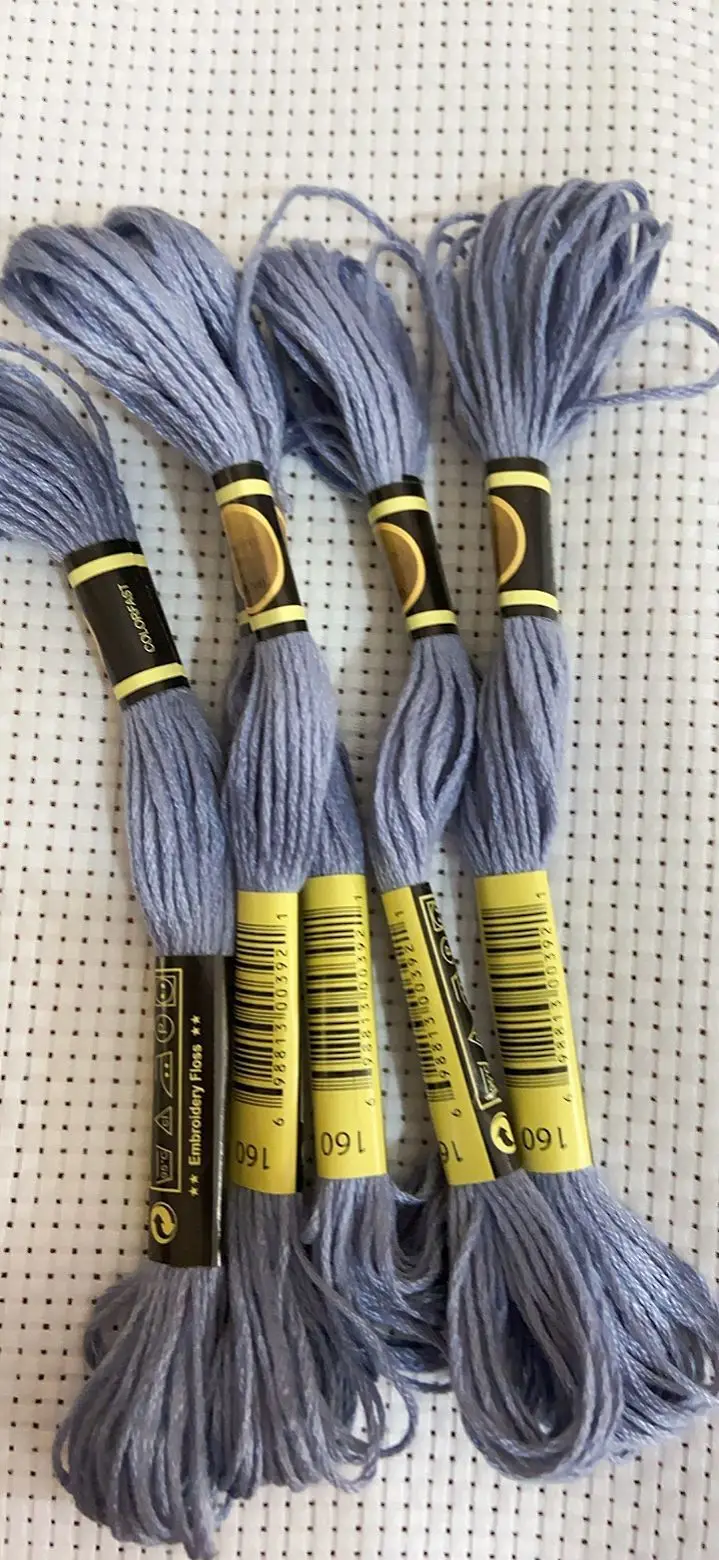 

10 шт./лот, набор ниток для вышивки крестиком, нить для вышивания для начинающих, DIY 8 м, моток, без повторения, Радуга, КОД DMC 160